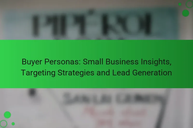 Buyer Personas: Инсайты для малого бизнеса, стратегии таргетинга и генерация лидов