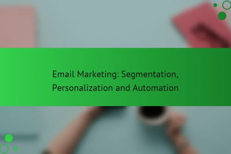 Email Marketing: сегментация, персонализация и автоматизация