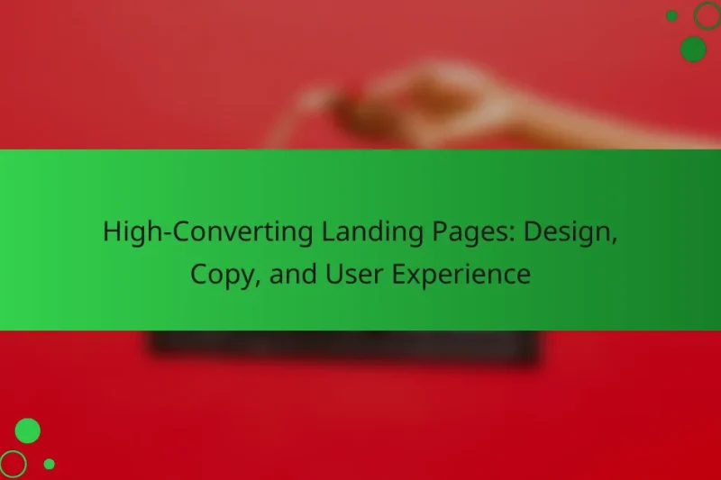 Высококонверсионные целевые страницы: дизайн, тексты и пользовательский опыт