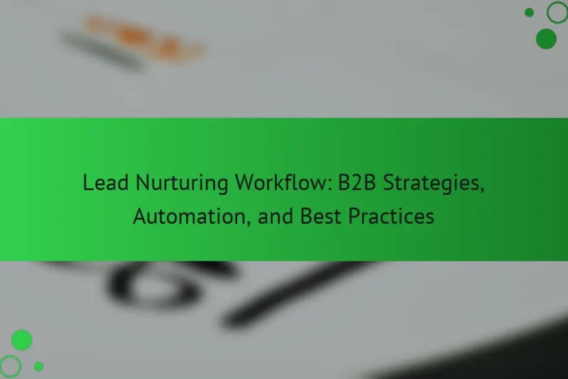 Рабочий процесс Lead Nurturing: стратегии B2B, автоматизация и лучшие практики